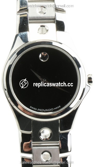 Movado Black/Steel 25mm Valeto Museum Ladies 84 G4 1843 Watch Movado Black/Steel 25mm Valeto Museum Ladies 84 G4 1843 Watch