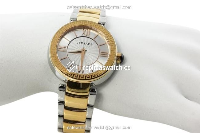 Versace Two Tone Vnc050014 Leda Collection Collection Watch Versace Two Tone Vnc050014 Leda Collection Collection Watch