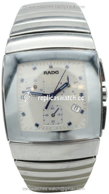 Rado Silver Stainless Steel Sintra Chrono Ceramic Watch Rado Silver Stainless Steel Sintra Chrono Ceramic Watch