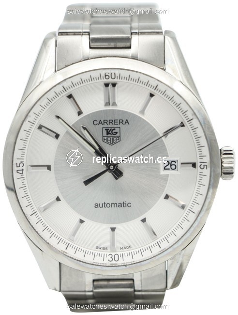 TAG Heuer Silver/ Steel Carrera Wv211a Watch TAG Heuer Silver/ Steel Carrera Wv211a Watch