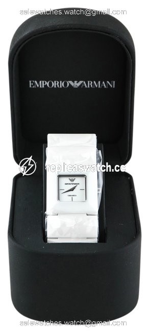 Emporio Armani White Ceramica Ar 1436 Ladies Watch Emporio Armani White Ceramica Ar 1436 Ladies Watch