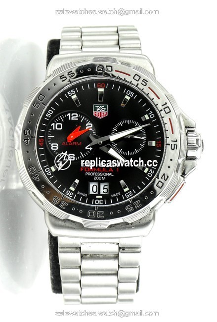 TAG Heuer Stainless Steel Formula 1 Grande Date Alarm Wah111c.ba0850 Watch TAG Heuer Stainless Steel Formula 1 Grande Date Alarm Wah111c.ba0850 Watch