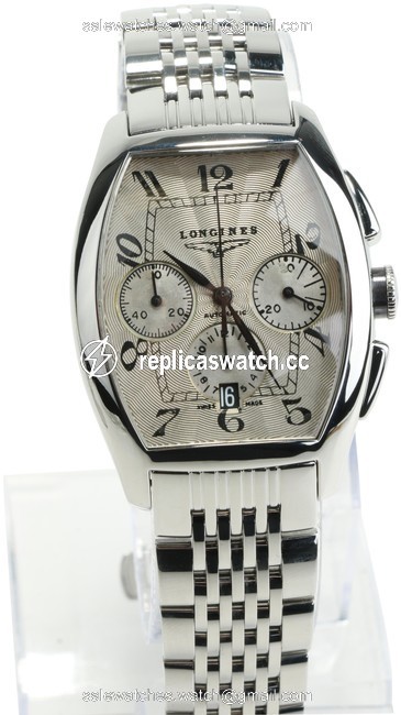 Longines Stainless Steel Rare Vintage Evidenza Efco Chronograph Watch Longines Stainless Steel Rare Vintage Evidenza Efco Chronograph Watch