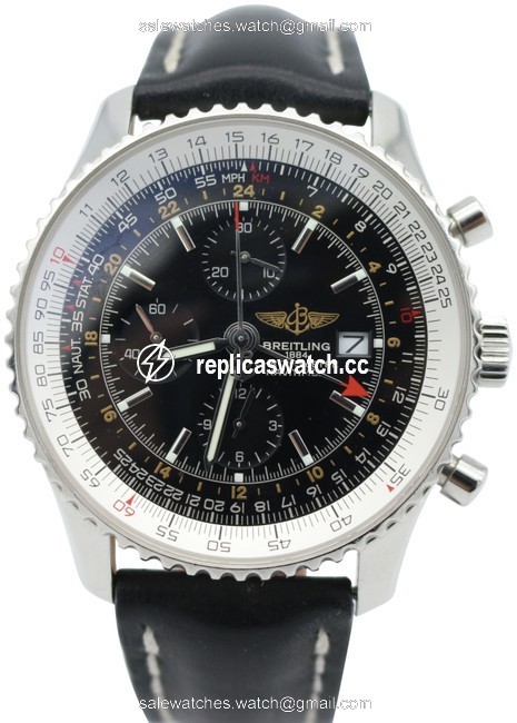 Breitling Black Navitimer World A24322 Watch Breitling Black Navitimer World A24322 Watch