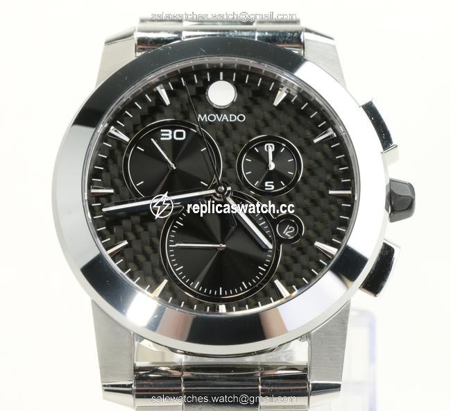 Movado Black/Silver Vizio Chronograph Watch Movado Black/Silver Vizio Chronograph Watch