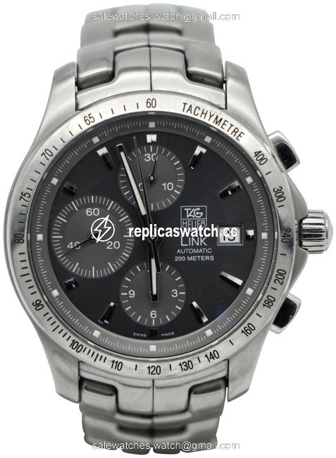 TAG Heuer Gray/ Steel Link Calibre 16 Cjf2115.ba0594 Watch TAG Heuer Gray/ Steel Link Calibre 16 Cjf2115.ba0594 Watch