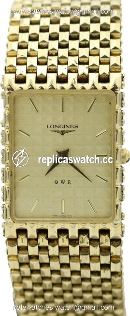 Longines Gold Qwr Plated Swiss Movement Wrist Watch Longines Gold Qwr Plated Swiss Movement Wrist Watch