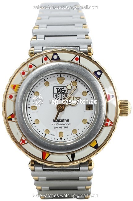 TAG Heuer Gold Tone/ Steel Executive Quartz Ladies 915.808 Watch TAG Heuer Gold Tone/ Steel Executive Quartz Ladies 915.808 Watch