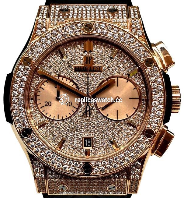 Hublot Classic Fusion Chrono Mens Yellow K18 Pink Gold Rubber 521 / Ox 9010 Lr 1704 Watch Hublot Classic Fusion Chrono Mens Yellow K18 Pink Gold Rubber 521 / Ox 9010 Lr 1704 Watch