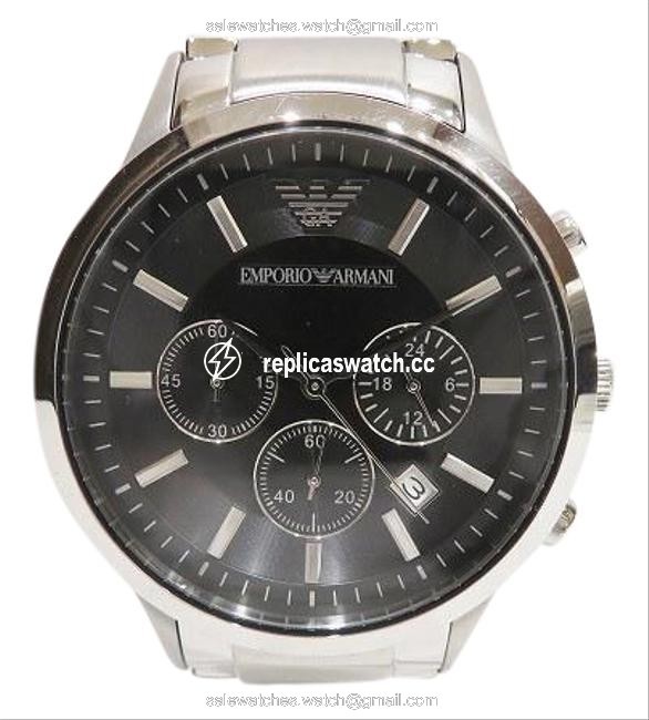 Emporio Armani Classic Collection Chronograph Ar2434 Quartz Mens Watch Emporio Armani Classic Collection Chronograph Ar2434 Quartz Mens Watch