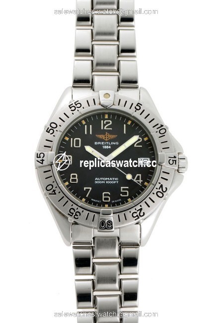 Breitling Colt A17035 Black Dial Stainless Steel Watch Breitling Colt A17035 Black Dial Stainless Steel Watch