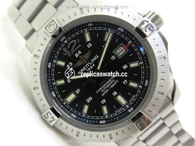 Breitling Colt A1738811 Winding Mens Black Dial Watch Breitling Colt A1738811 Winding Mens Black Dial Watch