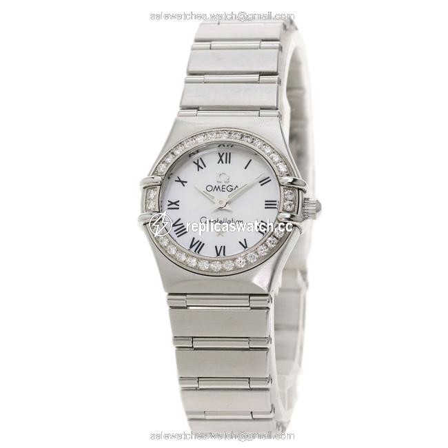 Omega Constellation Diamond Bezel Stainless Steel Ss Ladies Watch Omega Constellation Diamond Bezel Stainless Steel Ss Ladies Watch