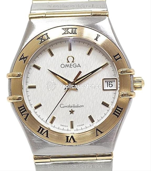 Omega Silver / Yellow Gold Constellation 18k Steel Quartz Mens 1212.30 Watch Omega Silver / Yellow Gold Constellation 18k Steel Quartz Mens 1212.30 Watch