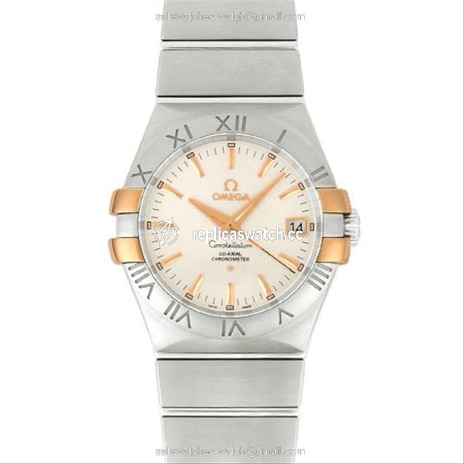 Omega Constellation Co-axial Stainless Steel K18rg Mens Winding Back Scale Silver Dial 123.20.35.20.02.003 Watch Omega Constellation Co-axial Stainless Steel K18rg Mens Winding Back Scale Silver Dial 123.20.35.20.02.003 Watch