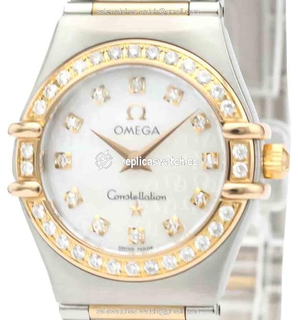 Omega Constellation Quartz Pink Gold (18k) Stainless Steel Womens Dress 1360.75 Watch Omega Constellation Quartz Pink Gold (18k) Stainless Steel Womens Dress 1360.75 Watch