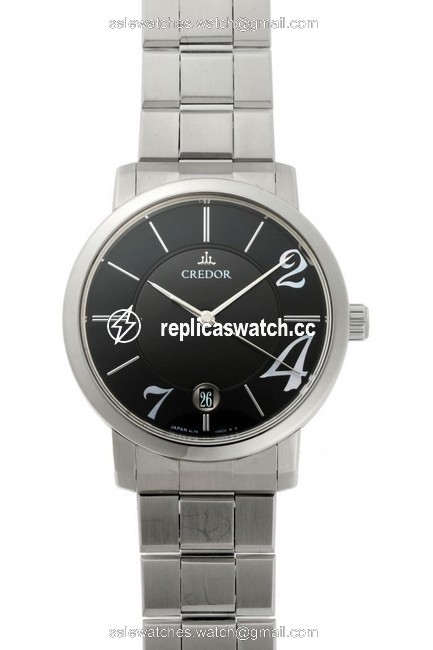 Seiko Credor Node Gcbw989 4l75-00c0 Black Dial Stainless Steel Watch Seiko Credor Node Gcbw989 4l75-00c0 Black Dial Stainless Steel Watch