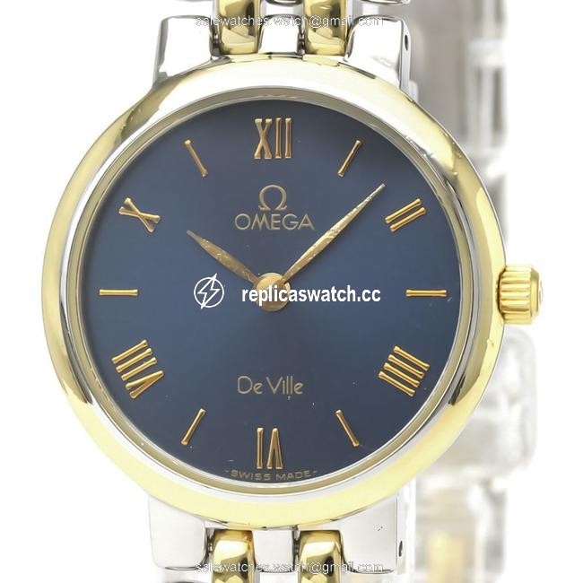 Omega De Ville Quartz Stainless Steel Yellow Gold (18k) Womens Dress Watch Omega De Ville Quartz Stainless Steel Yellow Gold (18k) Womens Dress Watch