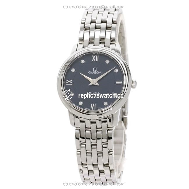 Omega 424.10.27.60.53.001 Devil Prestige 8p Diamond Stainless Steel Ladies Watch Omega 424.10.27.60.53.001 Devil Prestige 8p Diamond Stainless Steel Ladies Watch