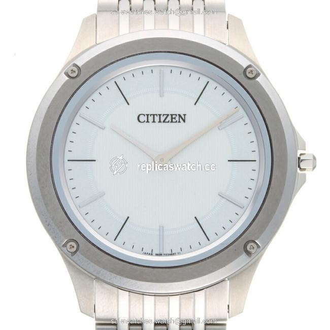 Citizen Eco-drive One Mens Ar5000-68a (8826-t022812) Stainless Steel White Dial Watch Citizen Eco-drive One Mens Ar5000-68a (8826-t022812) Stainless Steel White Dial Watch