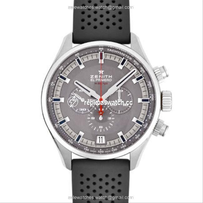 Zenith El Primero Sport Chronograph Stainless Steel Mens Gray Dial Back Scale 03.2280.400 / 91.r576 Watch Zenith El Primero Sport Chronograph Stainless Steel Mens Gray Dial Back Scale 03.2280.400 / 91.r576 Watch