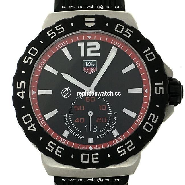 TAG Heuer Formula 1 Grand Date Mens Wau1114 Black Arabian Dial Watch TAG Heuer Formula 1 Grand Date Mens Wau1114 Black Arabian Dial Watch