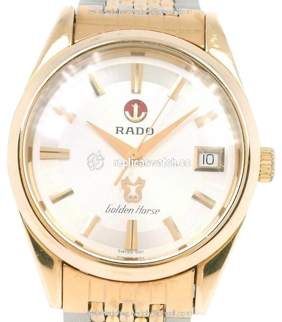 Rado Golden Hose 633.3649.2 Stainless Steel Gp Gold Self-winding Mens Silver Dial Watch Rado Golden Hose 633.3649.2 Stainless Steel Gp Gold Self-winding Mens Silver Dial Watch