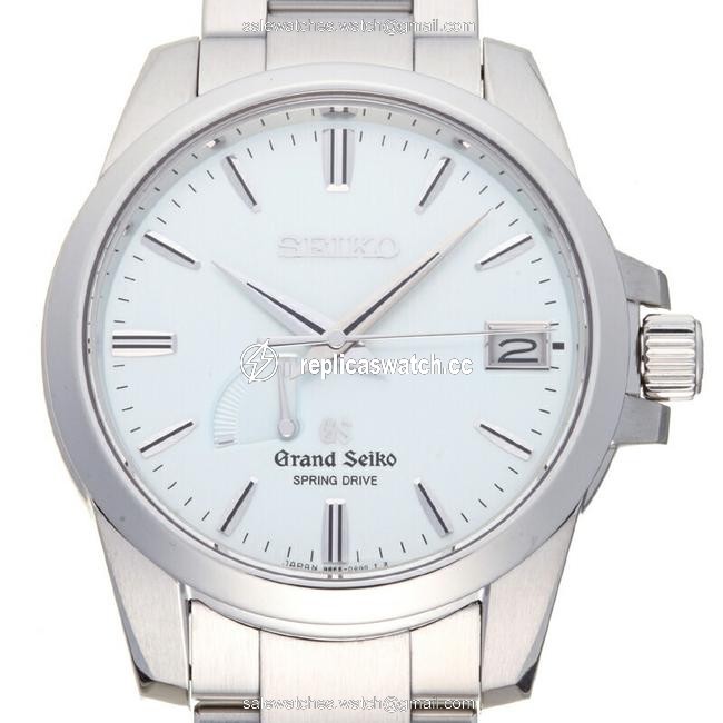 Seiko Grand Spring Drive Mens Sbga015 (9r65-0ag0) Stainless Steel Light Blue Dial Watch Seiko Grand Spring Drive Mens Sbga015 (9r65-0ag0) Stainless Steel Light Blue Dial Watch