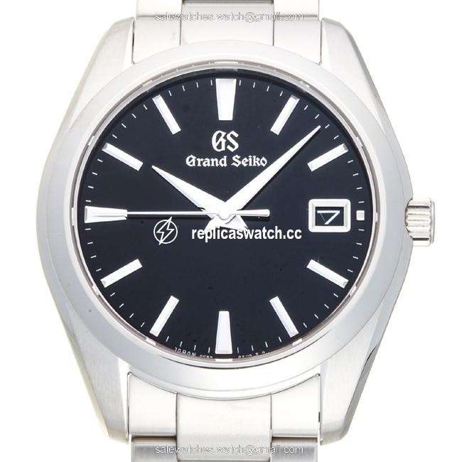 Seiko Grand Mens Sbgv023 (9f82-0af0) Stainless Steel Black Watch Seiko Grand Mens Sbgv023 (9f82-0af0) Stainless Steel Black Watch