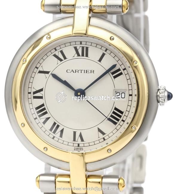 Cartier Panthere De Quartz Stainless Steel Yellow Gold (18k) Womens Dress 183964 Watch Cartier Panthere De Quartz Stainless Steel Yellow Gold (18k) Womens Dress 183964 Watch