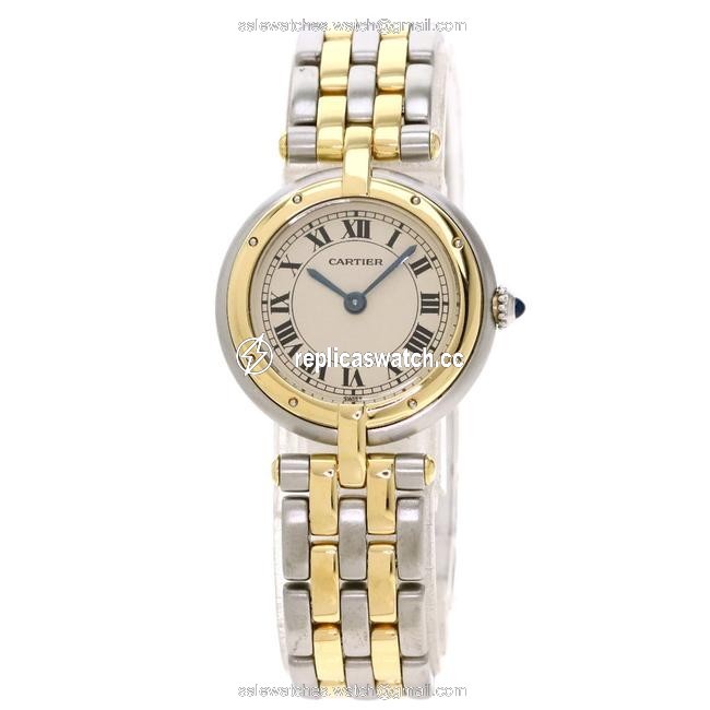 Cartier Panth?:re Round Sm 2row Stainless Steel K18yg Ladies Watch Cartier Panth?:re Round Sm 2row Stainless Steel K18yg Ladies Watch