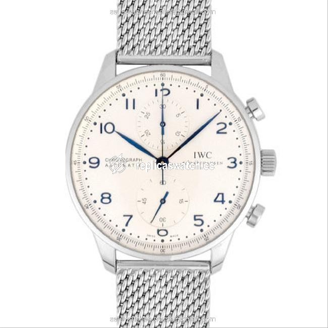 IWC International Company Portugieser Chronograph Stainless Steel Mens Silver Dial Iw371446 Watch IWC International Company Portugieser Chronograph Stainless Steel Mens Silver Dial Iw371446 Watch