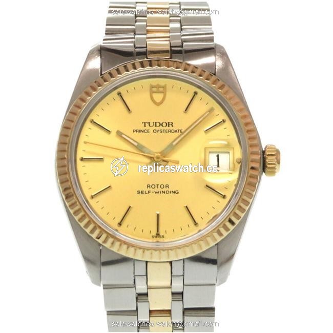 Tudor Prince Oyster Date 90733 K18 Yellow Gold Stainless Steel Antique Men Watch Tudor Prince Oyster Date 90733 K18 Yellow Gold Stainless Steel Antique Men Watch