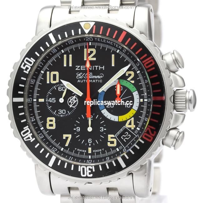 Zenith Rainbow Stainless Steel Mens Sports 02.0480.405 Watch Zenith Rainbow Stainless Steel Mens Sports 02.0480.405 Watch