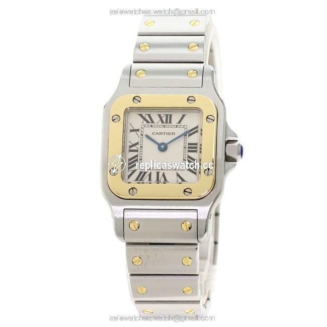 Cartier W20012c4 Santos Galve Sm Stainless Steel K18yg Ladies Watch Cartier W20012c4 Santos Galve Sm Stainless Steel K18yg Ladies Watch