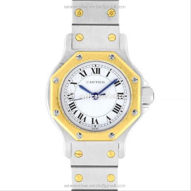 Cartier Santos Rondo Octagon Sm Stainless Steel X K18 Yellow Gold Ladies White Dial 82037288 Watch Cartier Santos Rondo Octagon Sm Stainless Steel X K18 Yellow Gold Ladies White Dial 82037288 Watch