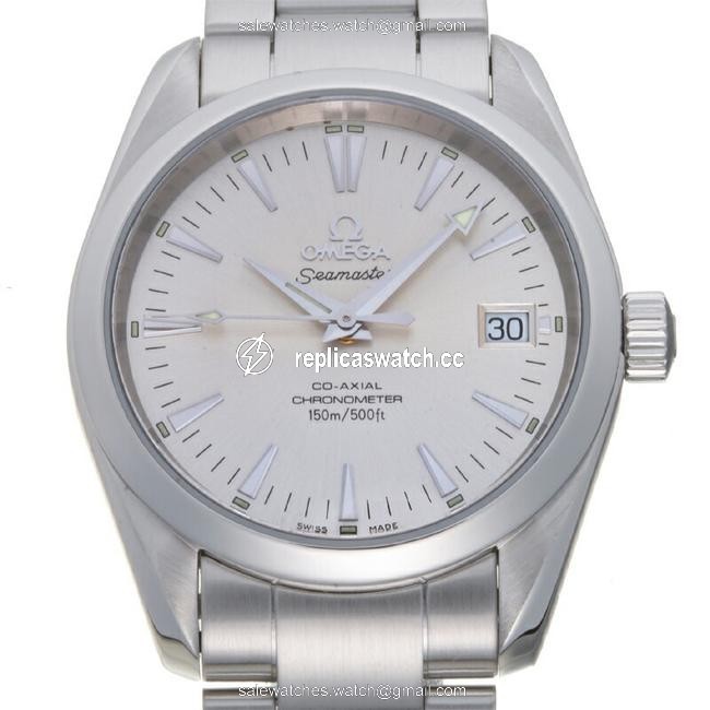 Omega Seamaster Aqua Terra Co-axial Mens 2504.30 Stainless Steel Silver Dial Watch Omega Seamaster Aqua Terra Co-axial Mens 2504.30 Stainless Steel Silver Dial Watch
