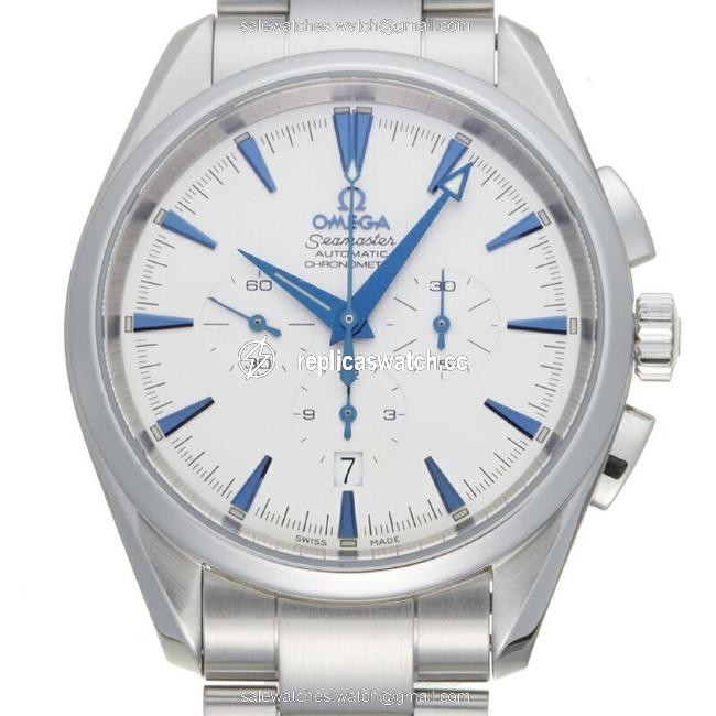 Omega Seamaster Aqua Terra Chronograph Mens 2512.30 Stainless Steel White Dial Watch Omega Seamaster Aqua Terra Chronograph Mens 2512.30 Stainless Steel White Dial Watch
