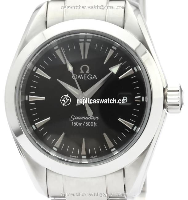 Omega Seamaster Aqua Terra Steel Quartz Ladies 2577.50 Watch Omega Seamaster Aqua Terra Steel Quartz Ladies 2577.50 Watch