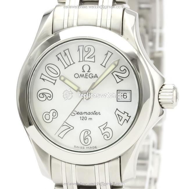 Omega Seamaster 120m Mop Dial Quartz Ladies 2581.70 Watch Omega Seamaster 120m Mop Dial Quartz Ladies 2581.70 Watch