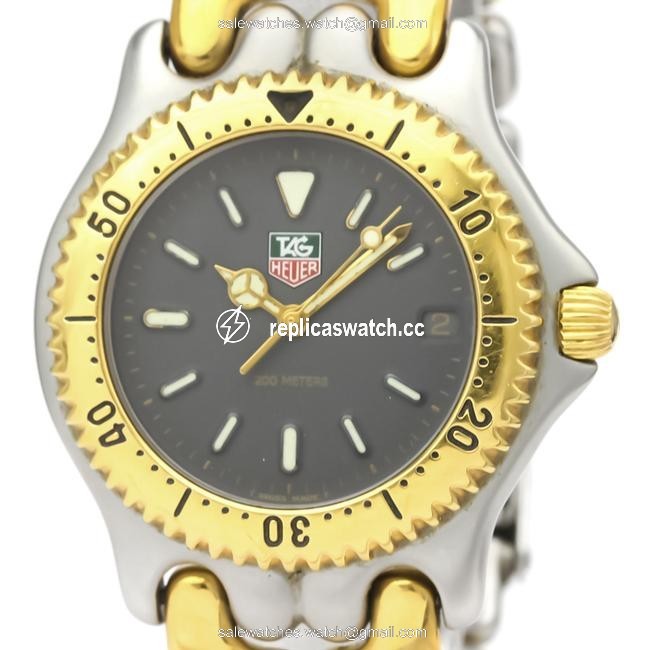 TAG Heuer Sel 200m Gold Plated Steel Quartz Mens S95.206 Watch TAG Heuer Sel 200m Gold Plated Steel Quartz Mens S95.206 Watch