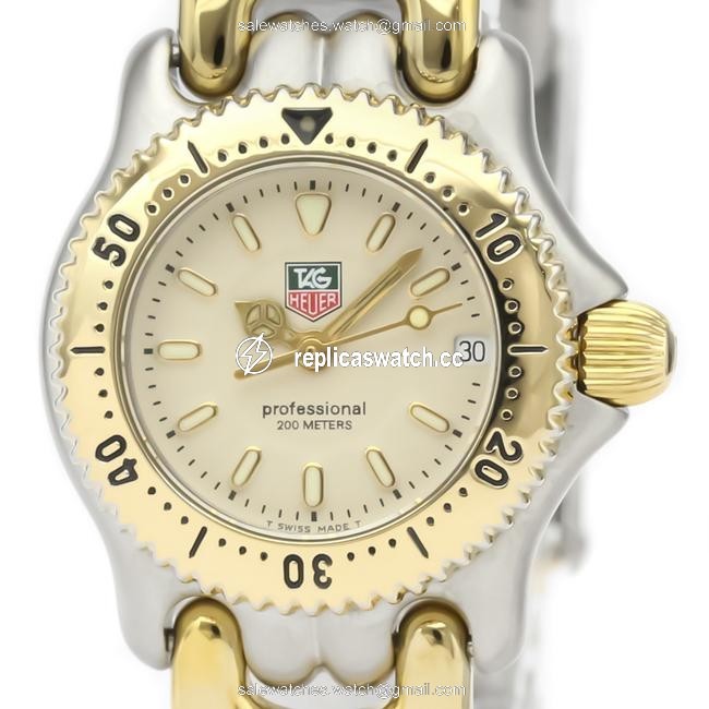 TAG Heuer Sel Quartz Stainless Steel Gold Plated Womens Dress Wg1421 Watch TAG Heuer Sel Quartz Stainless Steel Gold Plated Womens Dress Wg1421 Watch