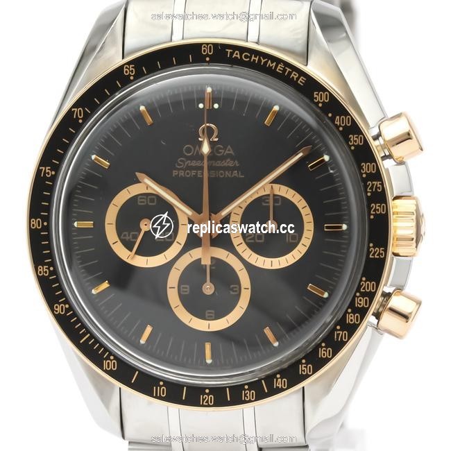 Omega Speedmaster Mechanical Pink Gold (18k) Stainless Steel Mens Sports 3366.51 Watch Omega Speedmaster Mechanical Pink Gold (18k) Stainless Steel Mens Sports 3366.51 Watch