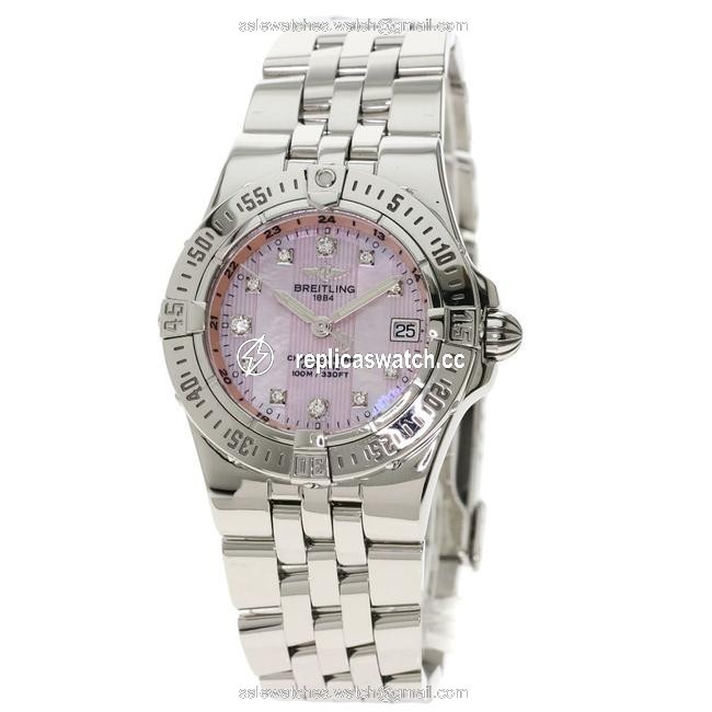 Breitling A71340 Starliner 11p Diamond Stainless Steel Ladies Watch Breitling A71340 Starliner 11p Diamond Stainless Steel Ladies Watch