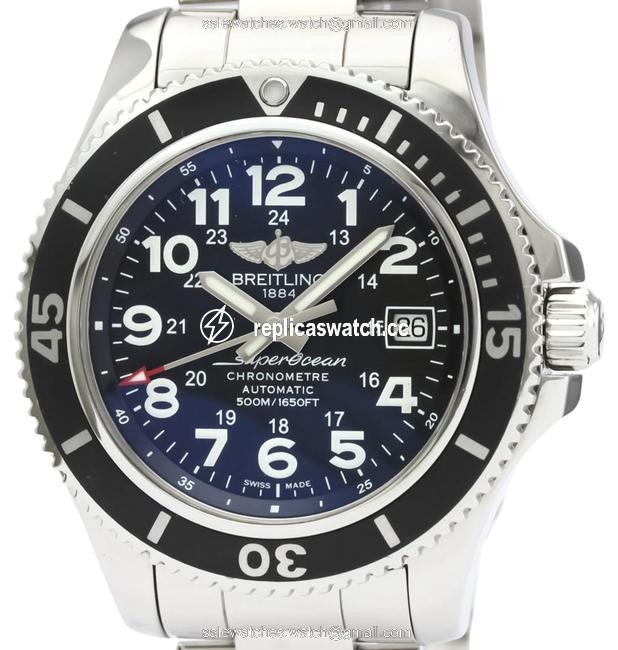 Breitling Superocean Ii Stainless Steel Mens Sports A17365 Watch Breitling Superocean Ii Stainless Steel Mens Sports A17365 Watch