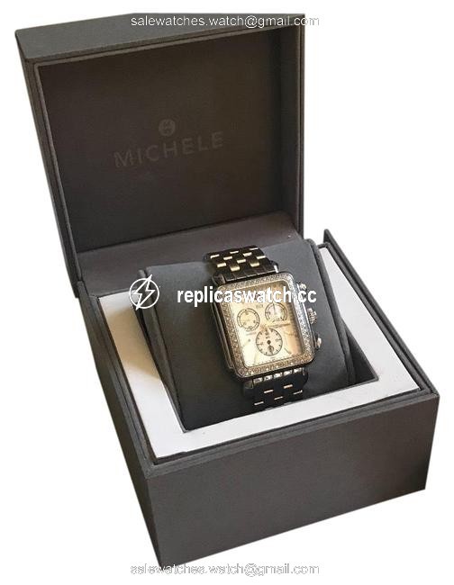 Michele Stainless Steel (Silver) XL Diamond Deco (20mm) Watch Michele Stainless Steel (Silver) XL Diamond Deco (20mm) Watch