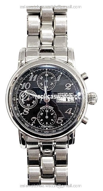 Montblanc XL Great Condition Star 18966 38mm Stainless Steel Wristwatch Watch Montblanc XL Great Condition Star 18966 38mm Stainless Steel Wristwatch Watch