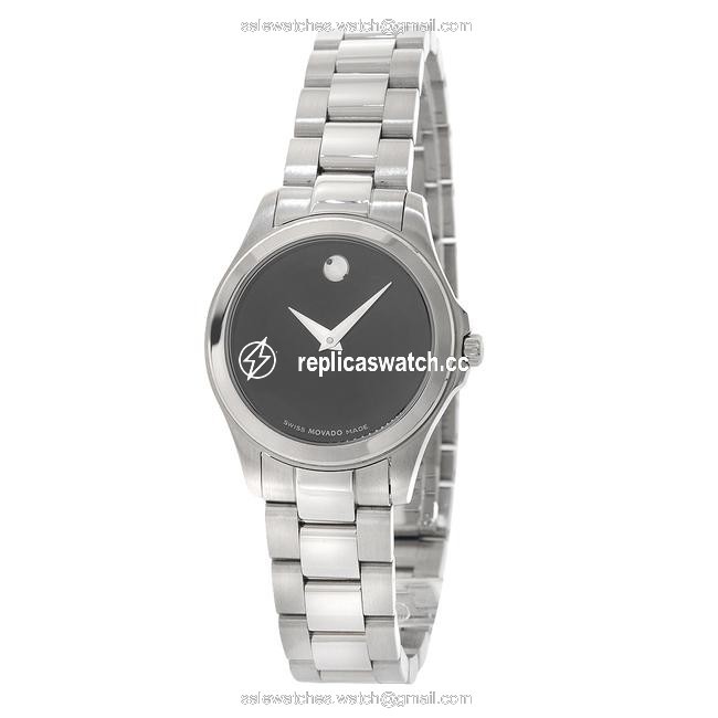 Movado Stainless Steel Black Junior Sport Ladies 84 E3 1840 Watch Movado Stainless Steel Black Junior Sport Ladies 84 E3 1840 Watch