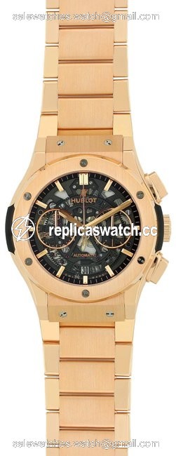 Hublot Rose Gold and Black Classic Fusion 45mm 18k 525.ox.0180.ox Watch Hublot Rose Gold and Black Classic Fusion 45mm 18k 525.ox.0180.ox Watch