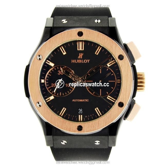 Hublot Rose Gold Classic Fusion Chronograph & Ceramic 45mm Watch Hublot Rose Gold Classic Fusion Chronograph & Ceramic 45mm Watch